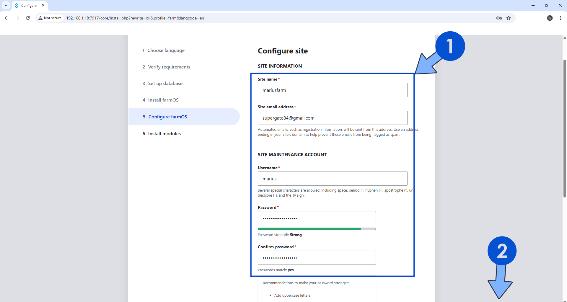 FarmOS Synology NAS Set up 8 new 2026