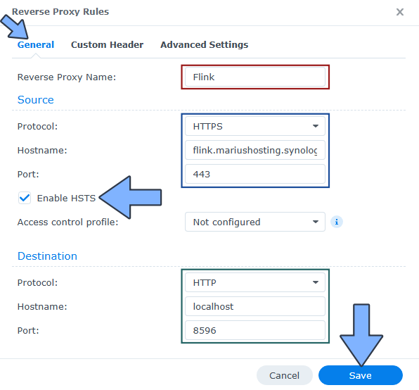 Flink Synology NAS Set up 3