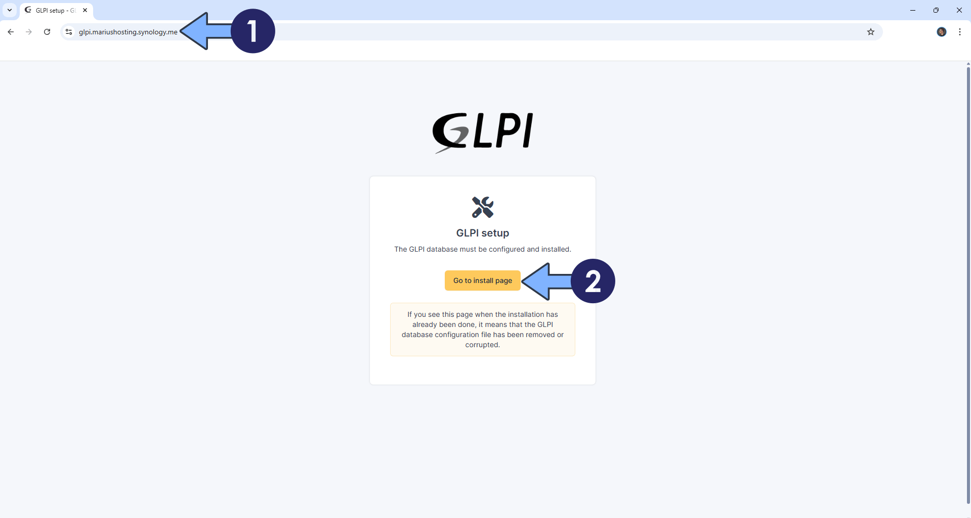 GLPI Synology NAS Set up 10 new 2027
