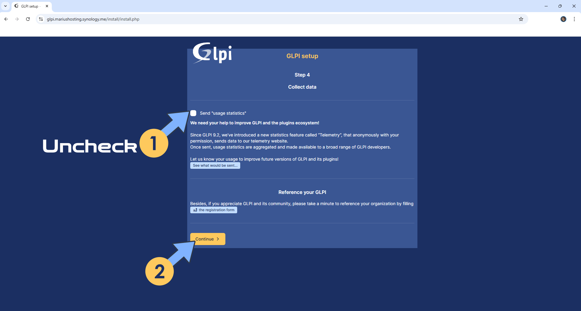 GLPI Synology NAS Set up 13 new 2027