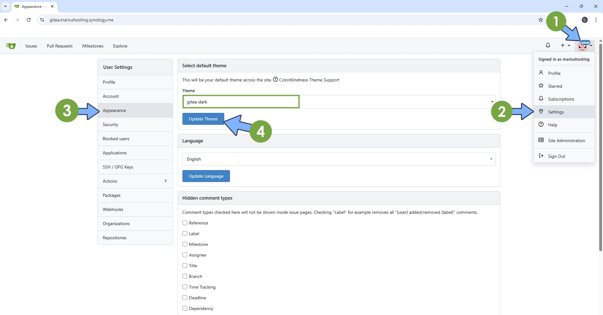 Gitea Synology NAS Set up 14 new 2026