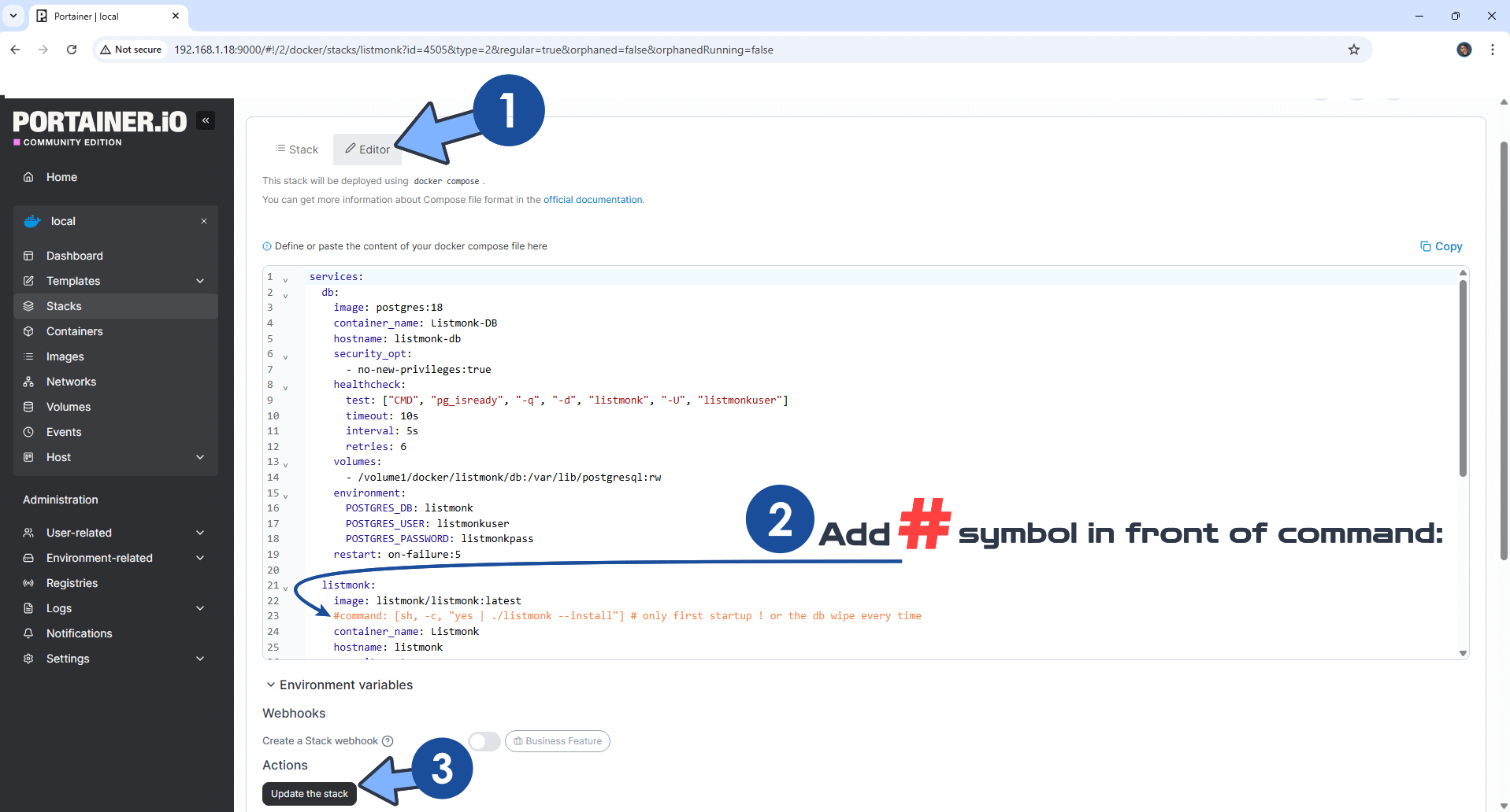Listmonk Synology NAS Set up 11 new 2028