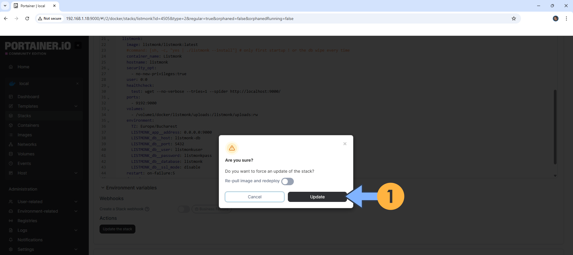 Listmonk Synology NAS Set up 12 new 2028