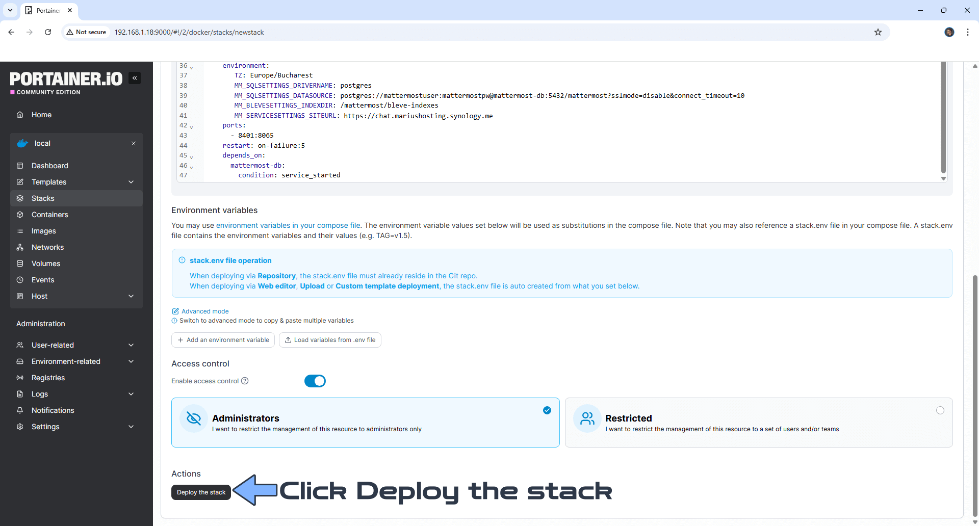 Mattermost Synology NAS Set up 9 new 2028