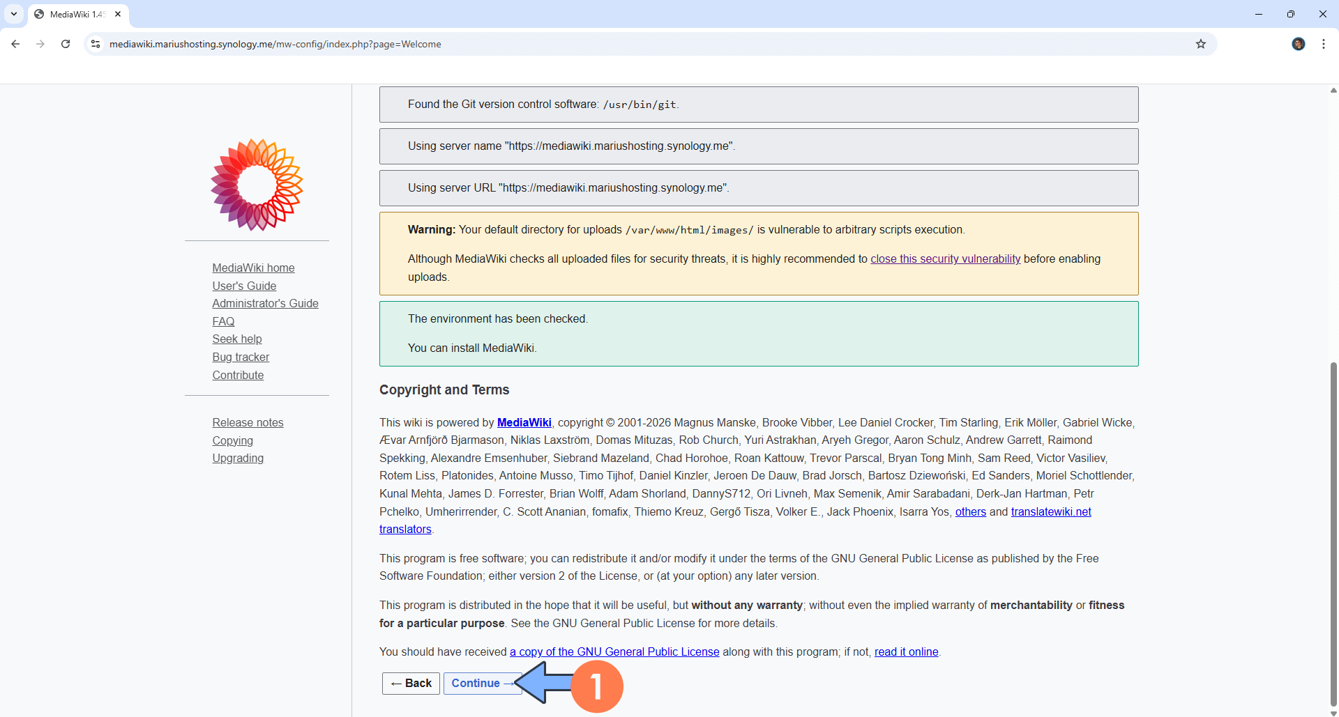 MediaWiki Synology NAS Set up 13 new 2026