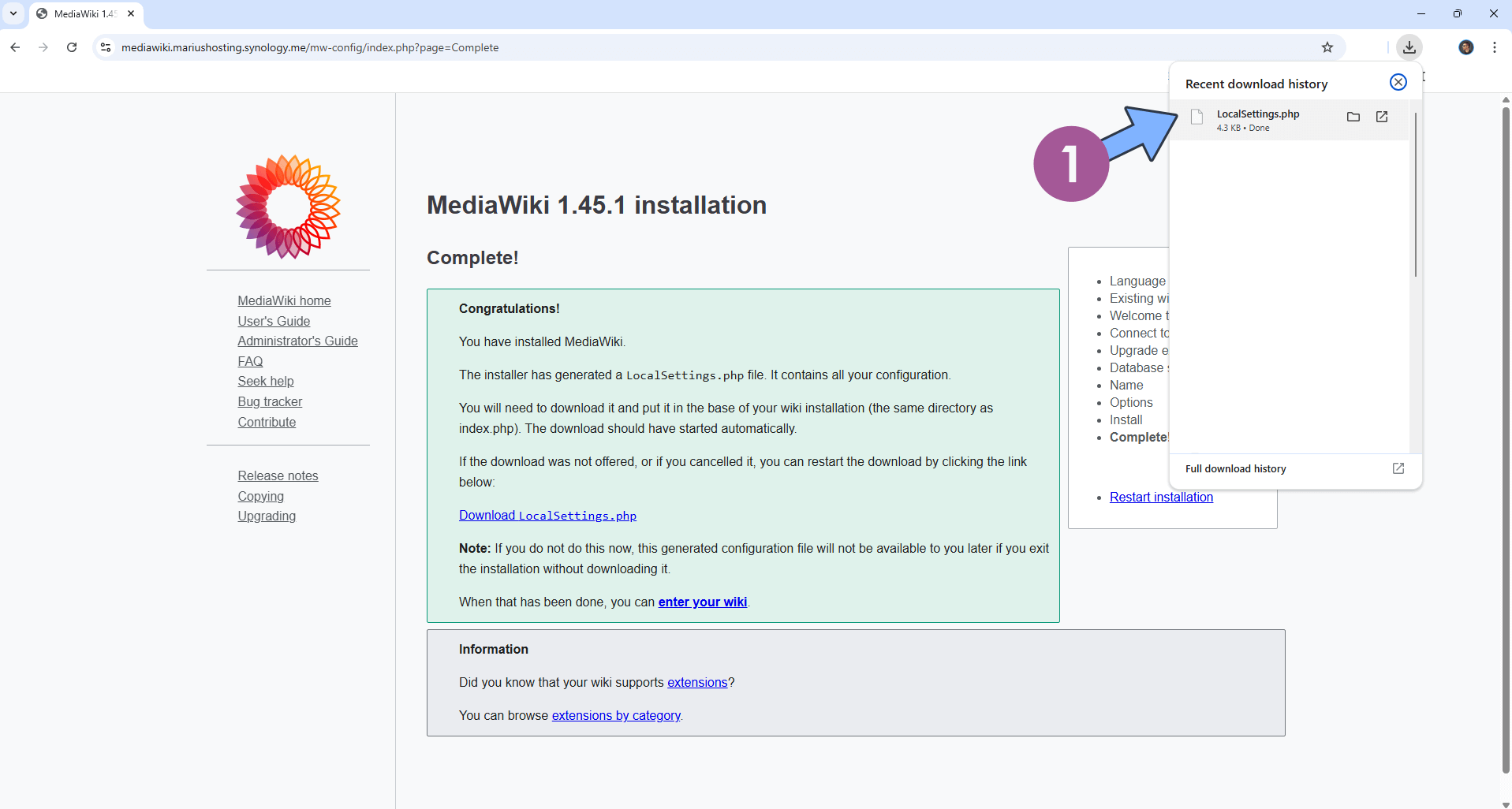 MediaWiki Synology NAS Set up 20 new 2026
