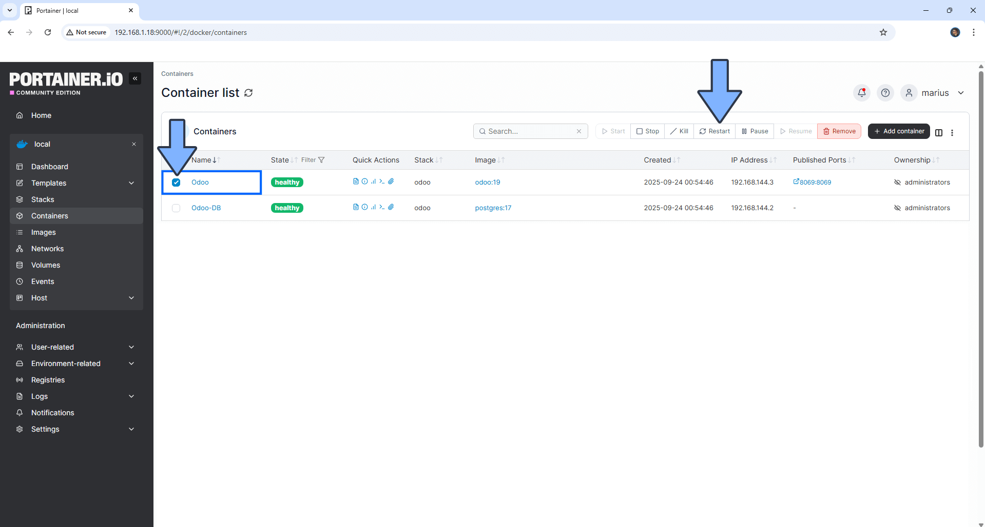 Odoo Synology NAS Set up 22 new 2027