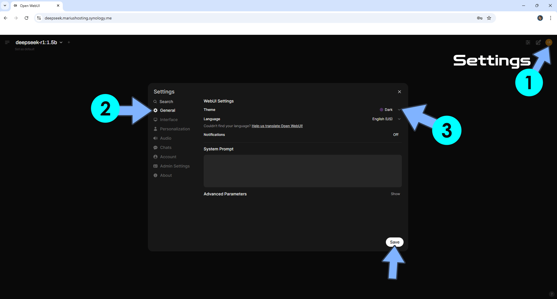 Ollama DeepSeek Synology NAS Set up 13