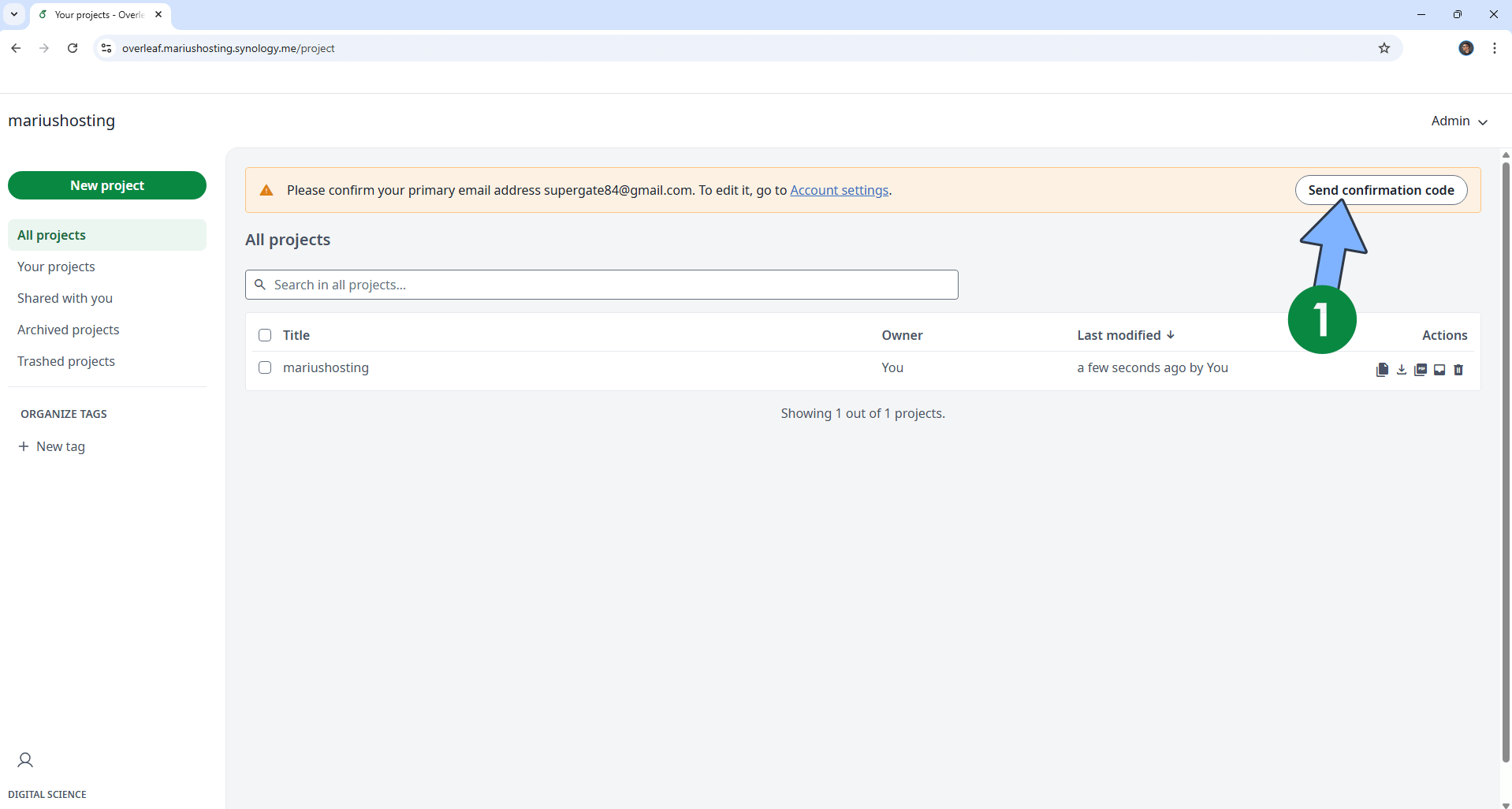 Overleaf Synology NAS new 10 2028