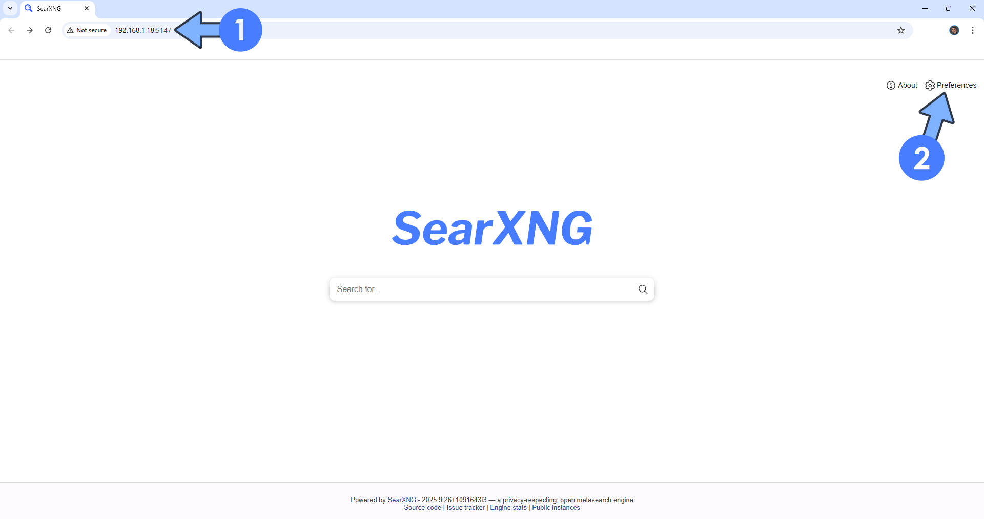 SearXNG Synology NAS Portainer Set up 4 new 2027