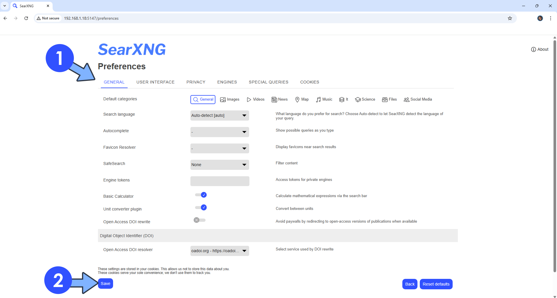 SearXNG Synology NAS Portainer Set up 5 new 2027