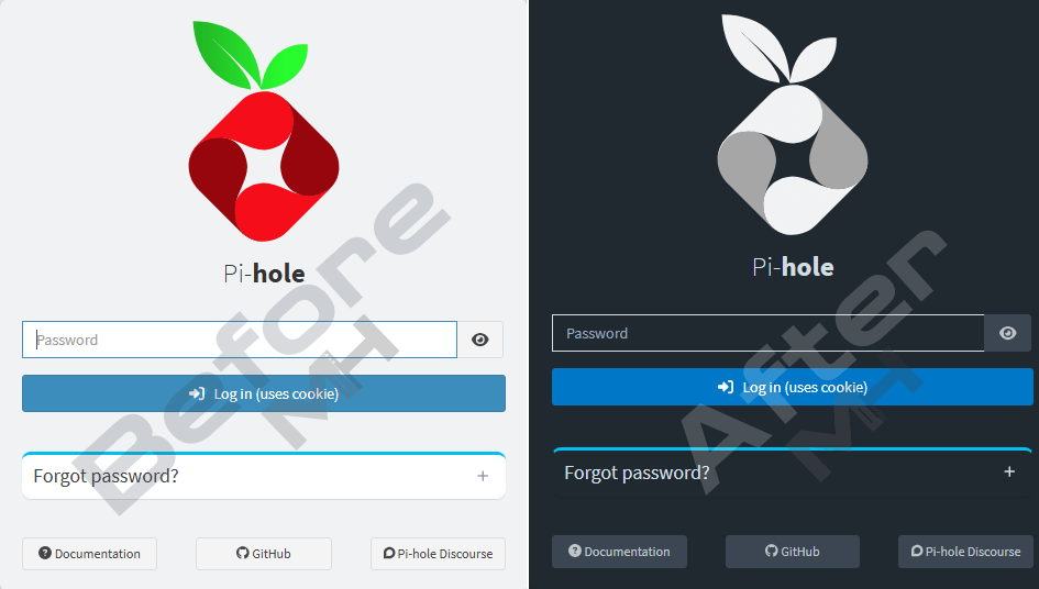 Synology Pi-Hole Logo From Red to Gray 2