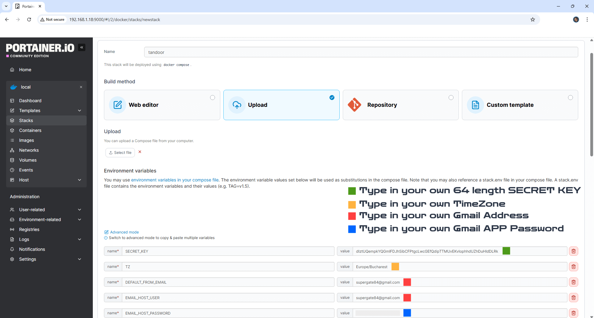 Tandoor Synology NAS Set up 3 new 2031