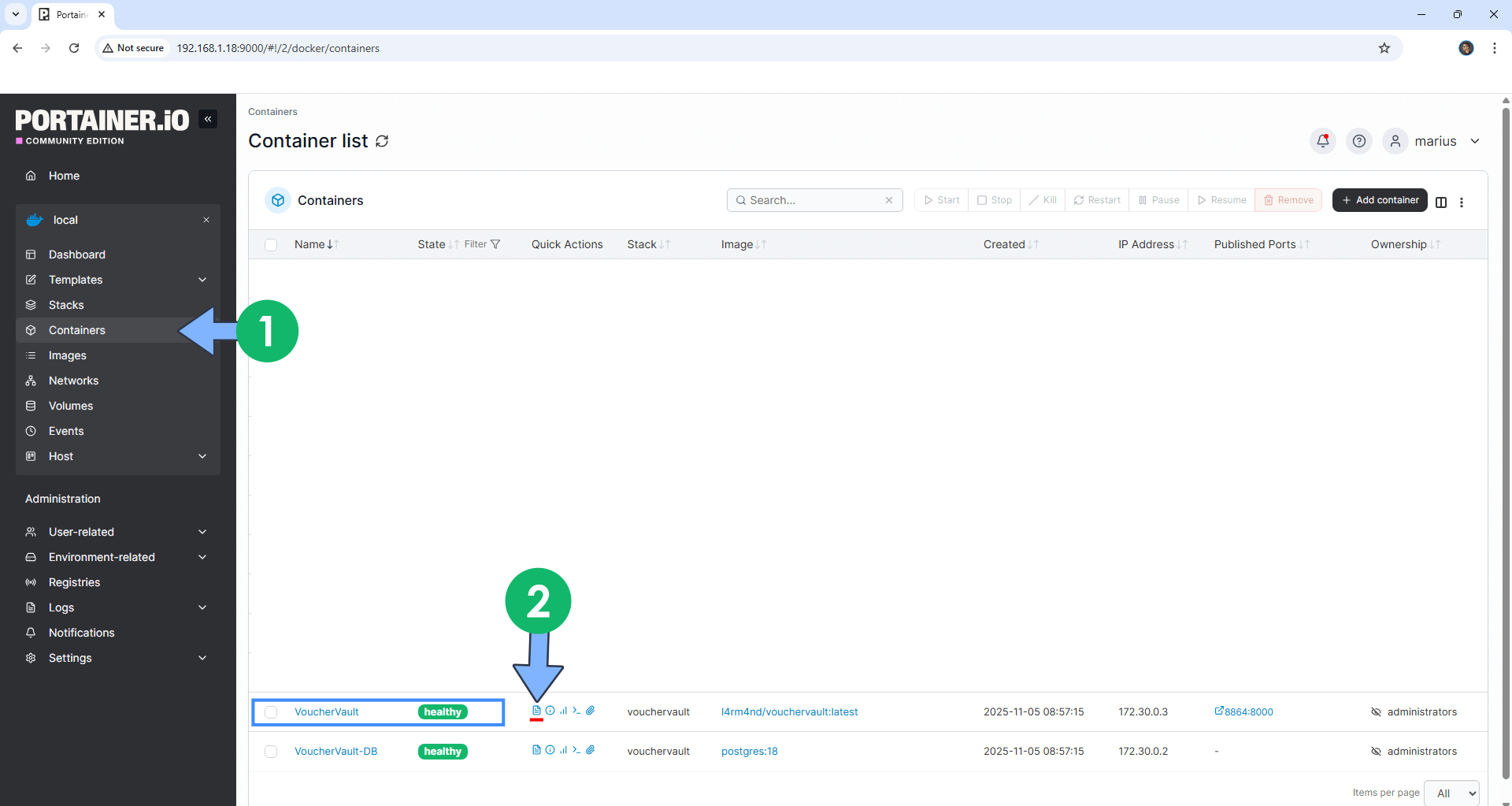 VoucherVault Synology NAS Set up 4 new 2026