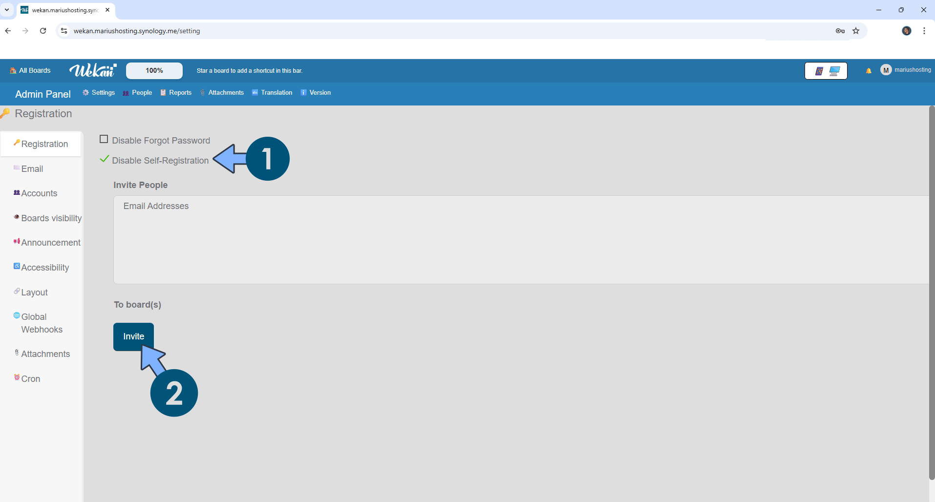 Wekan Synology NAS Set up 9 new 2026