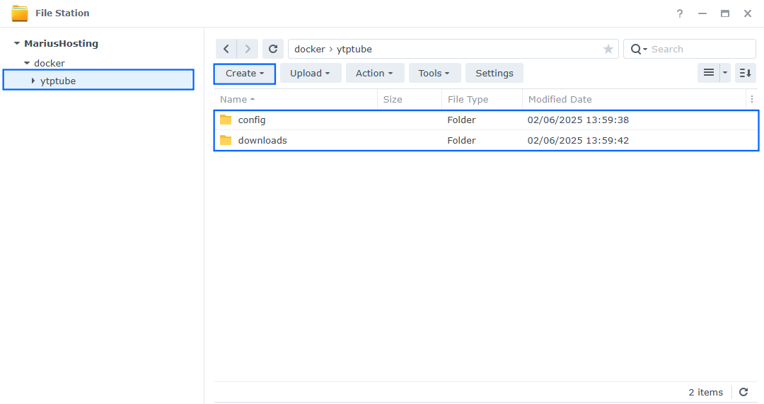 YTPTube Synology NAS Set up 2