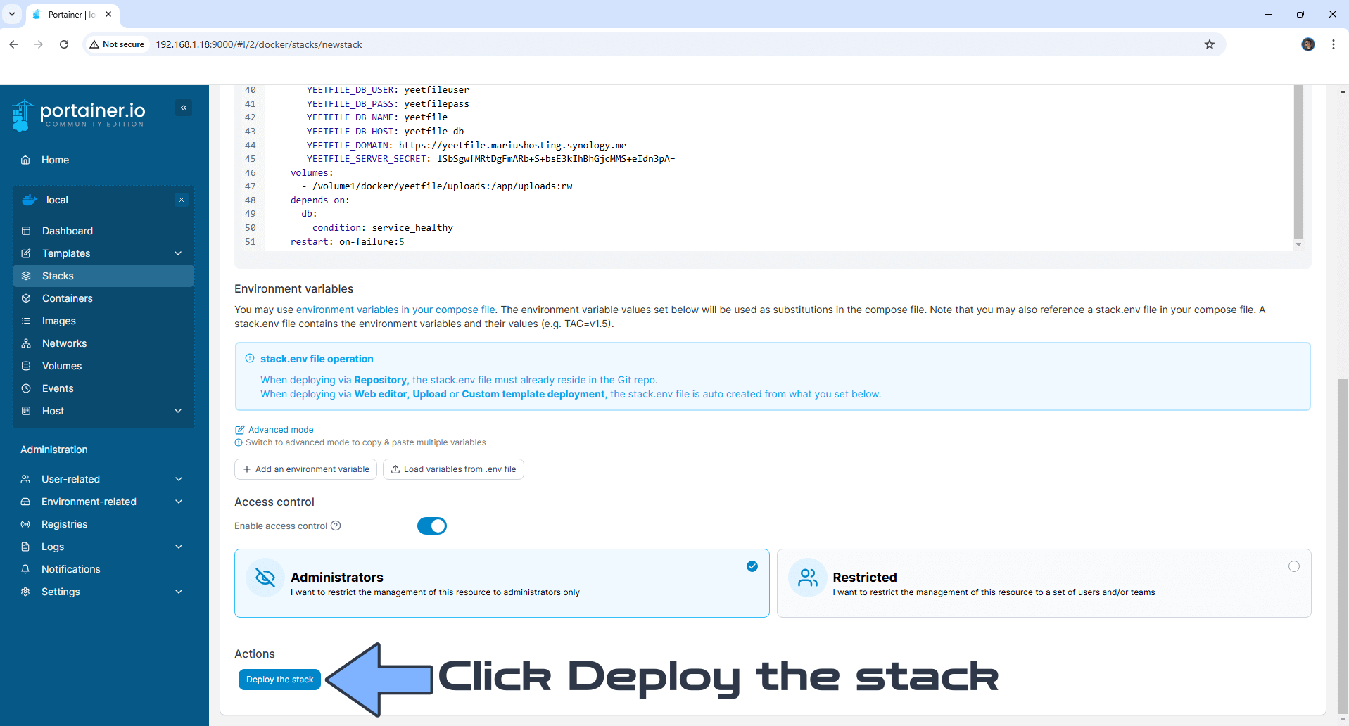 YeetFile Synology NAS Set up 9 new 2025