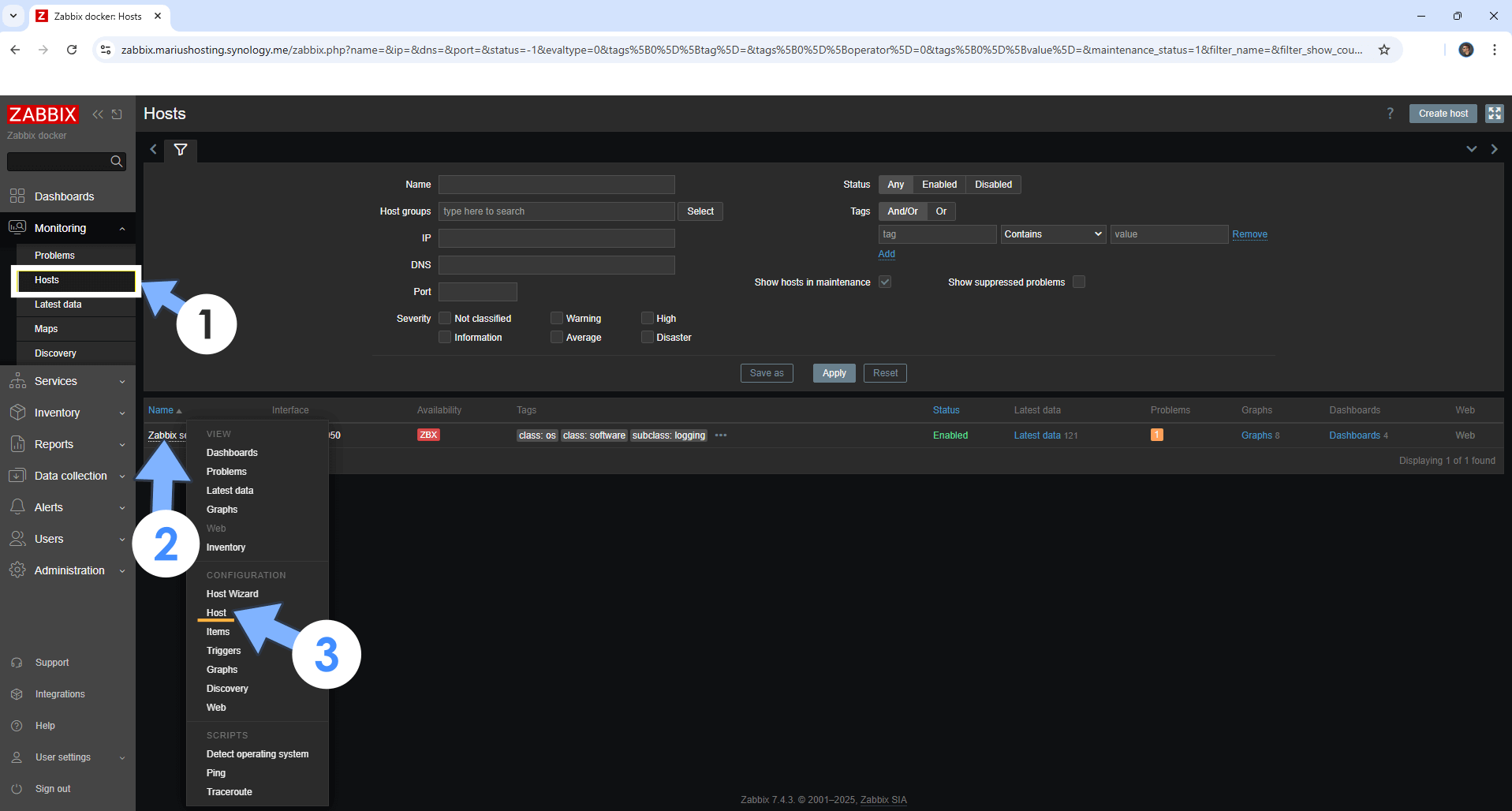 Zabbix Synology NAS Set up 15 new 2026
