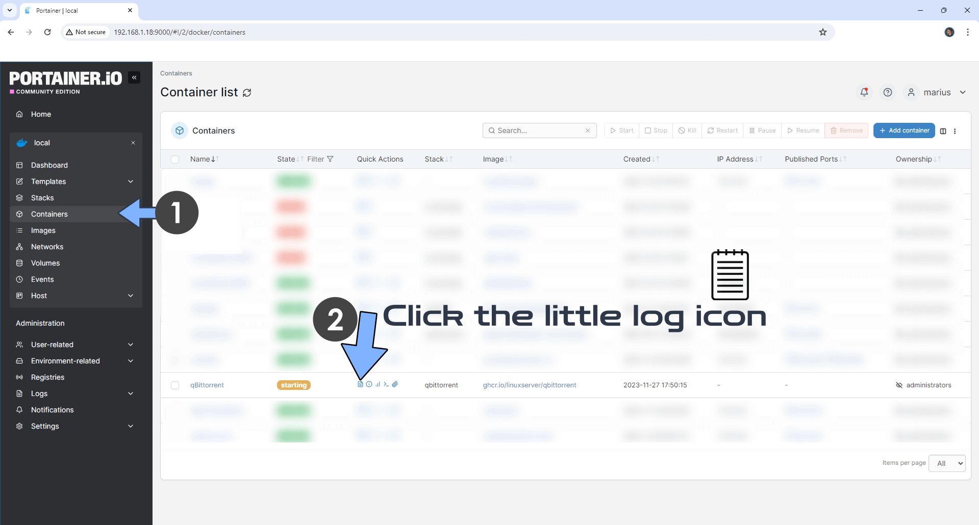 qBittorrent Synology NAS Portainer Set up 5 new 2027