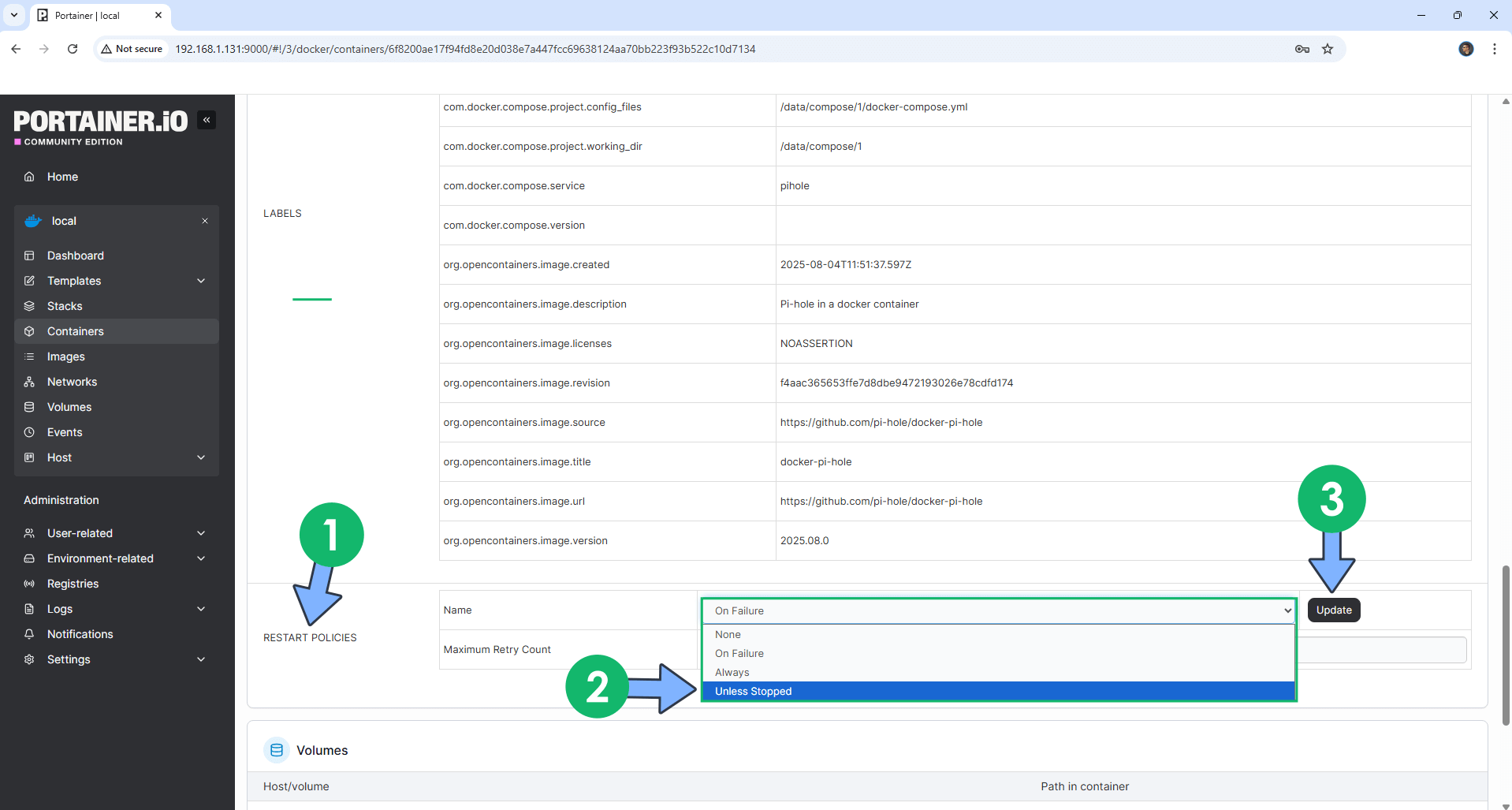 2 Synology Docker Containers Restart Policy new 2026