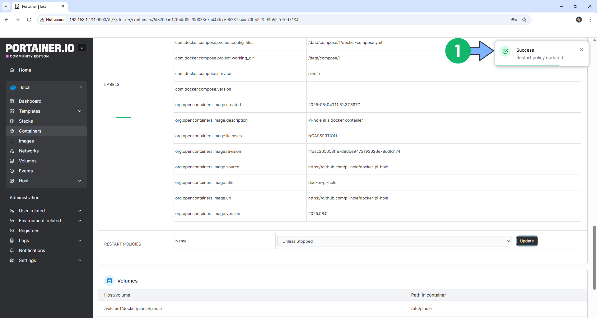 3 Synology Docker Containers Restart Policy new 2026