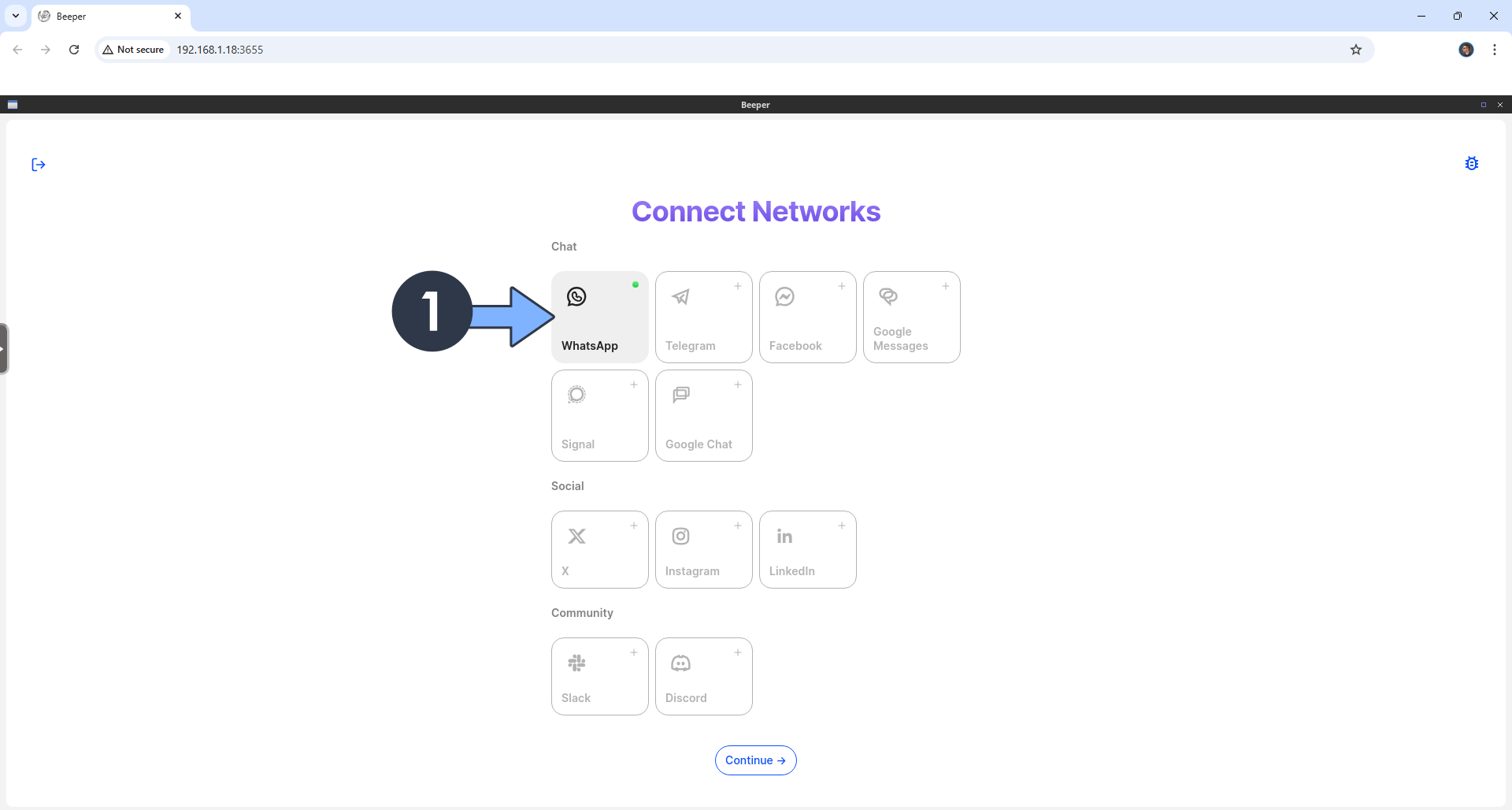 Beeper Synology NAS Set up 10