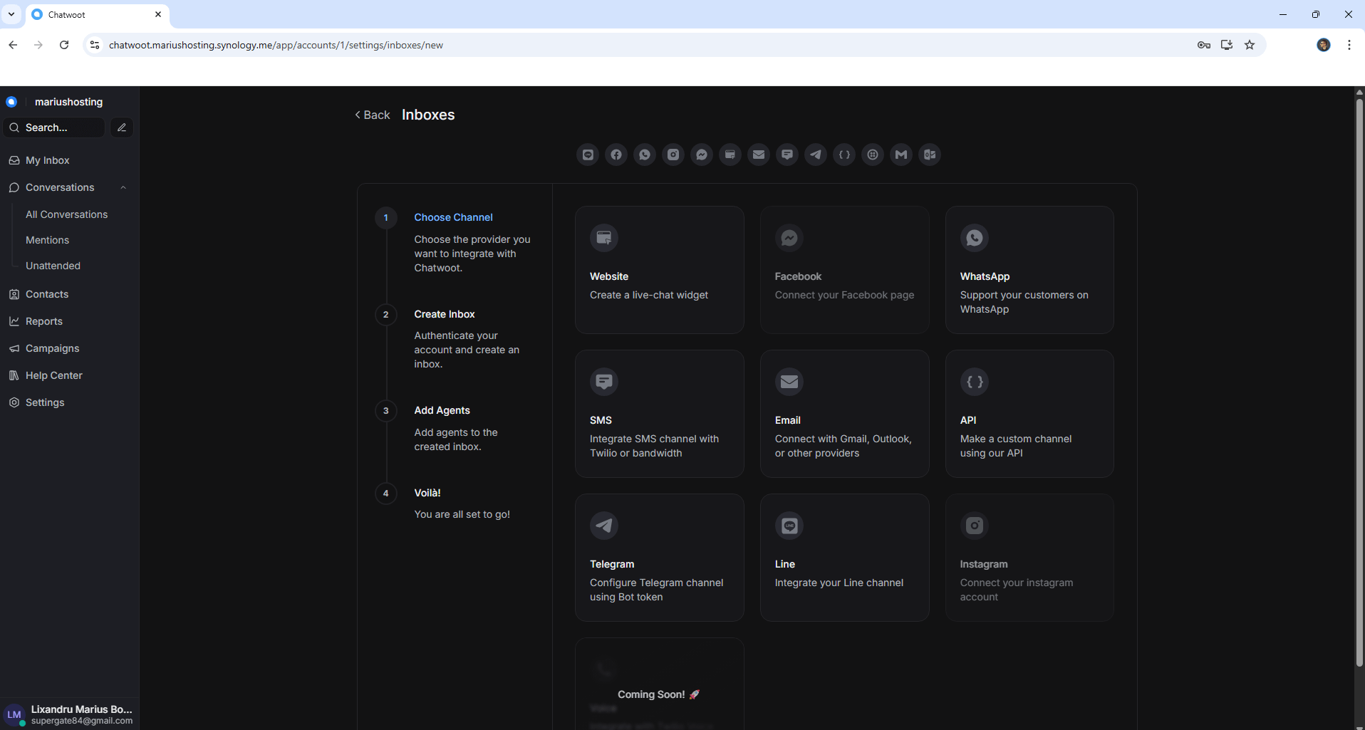 Chatwoot Synology NAS Set up 19 new 2026