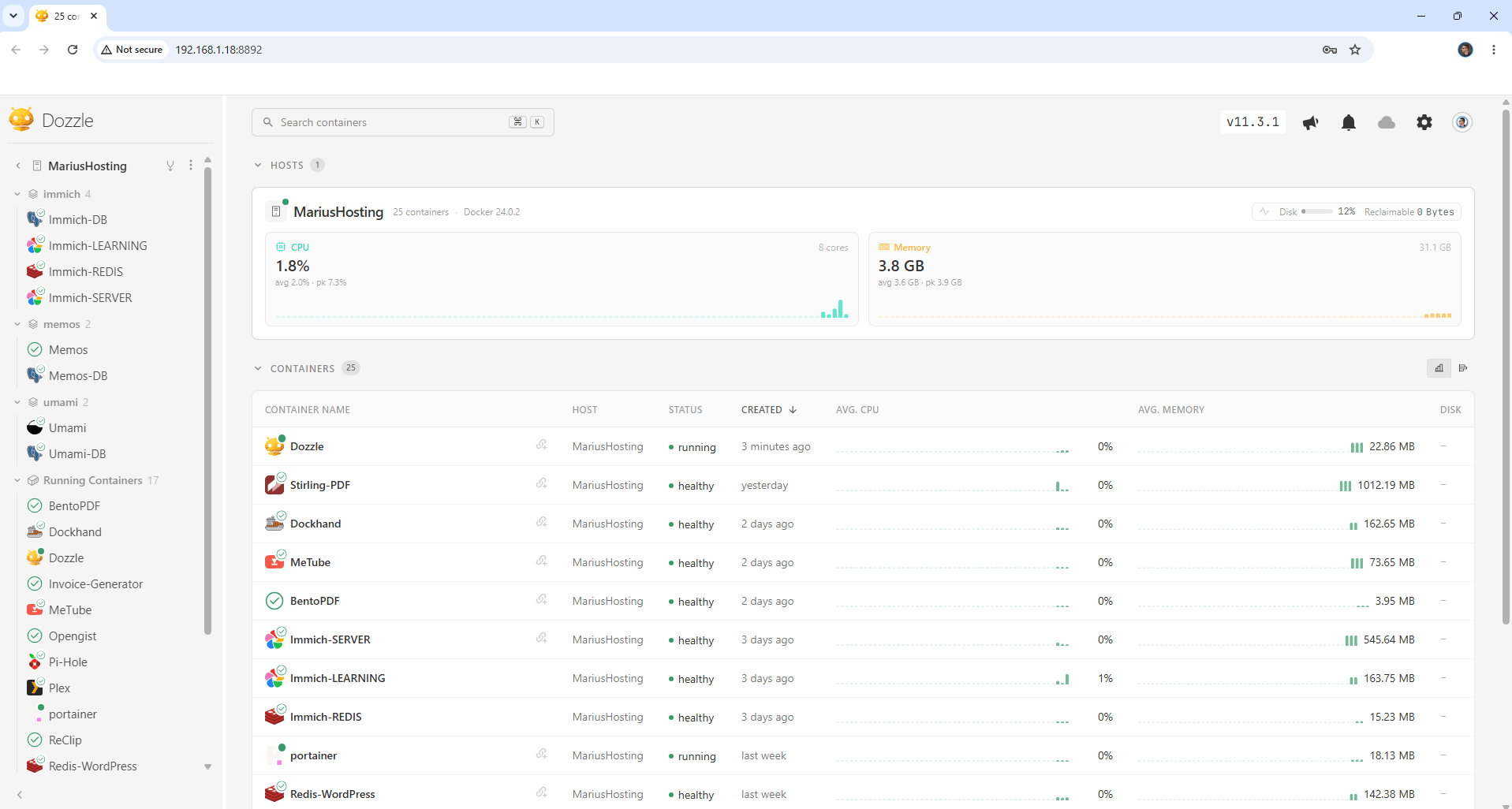 Dozzle Synology NAS Authentication Set up 8 new 2026