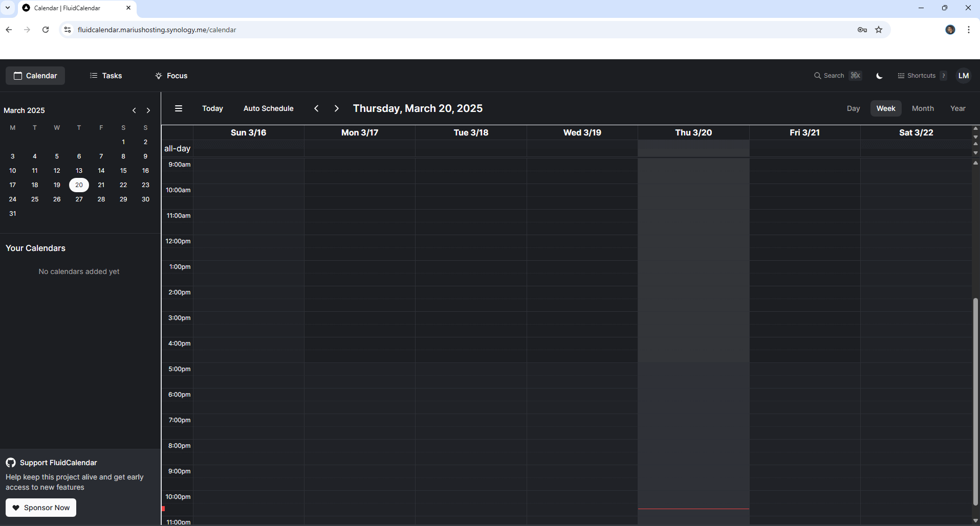 Fluid Calendar Synology NAS Set up 14