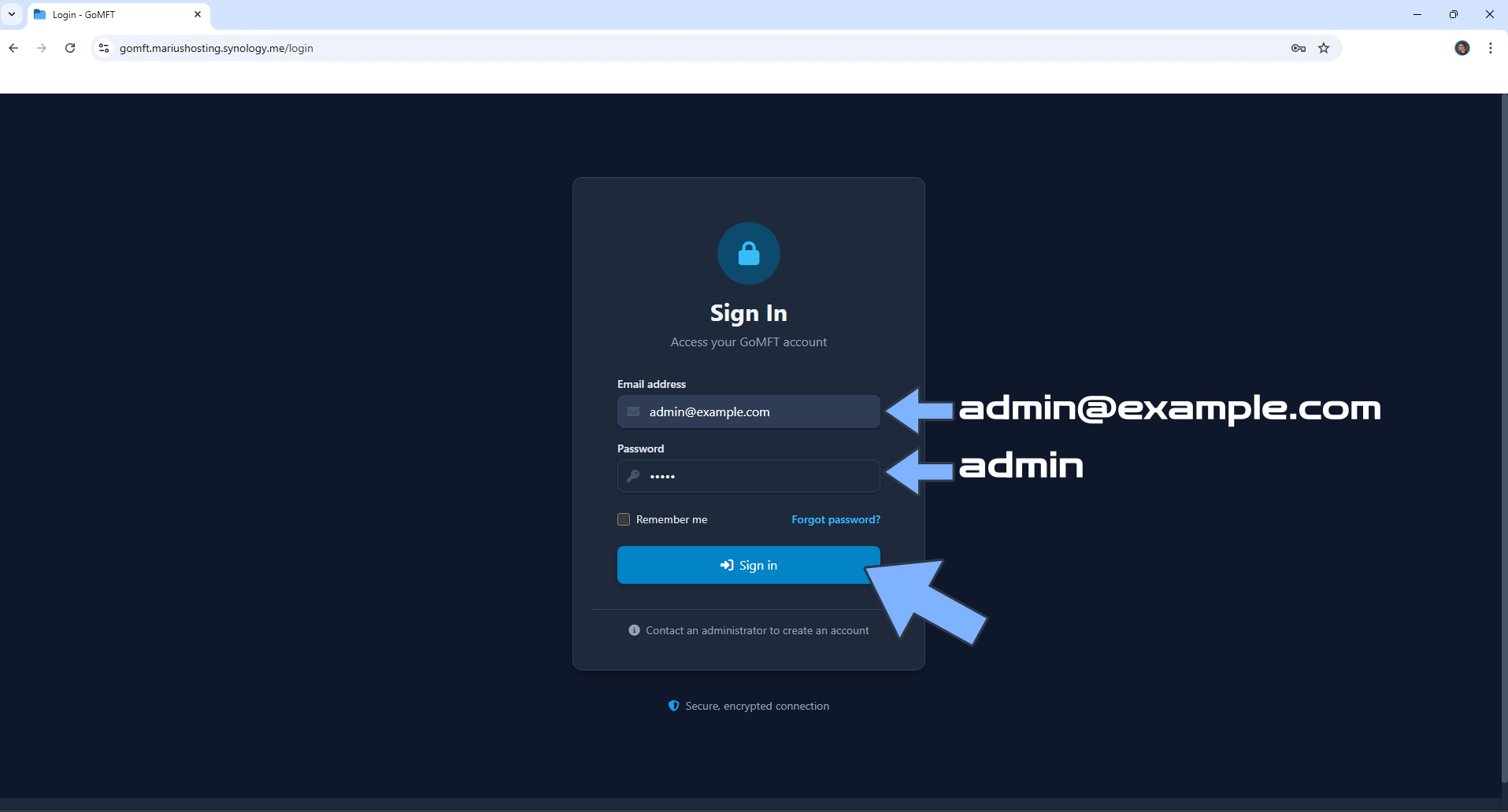 GoMFT Synology NAS Set up 12