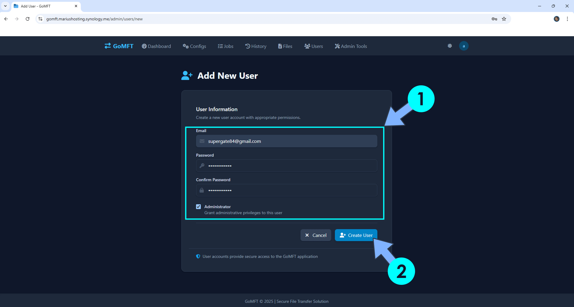 GoMFT Synology NAS Set up 14