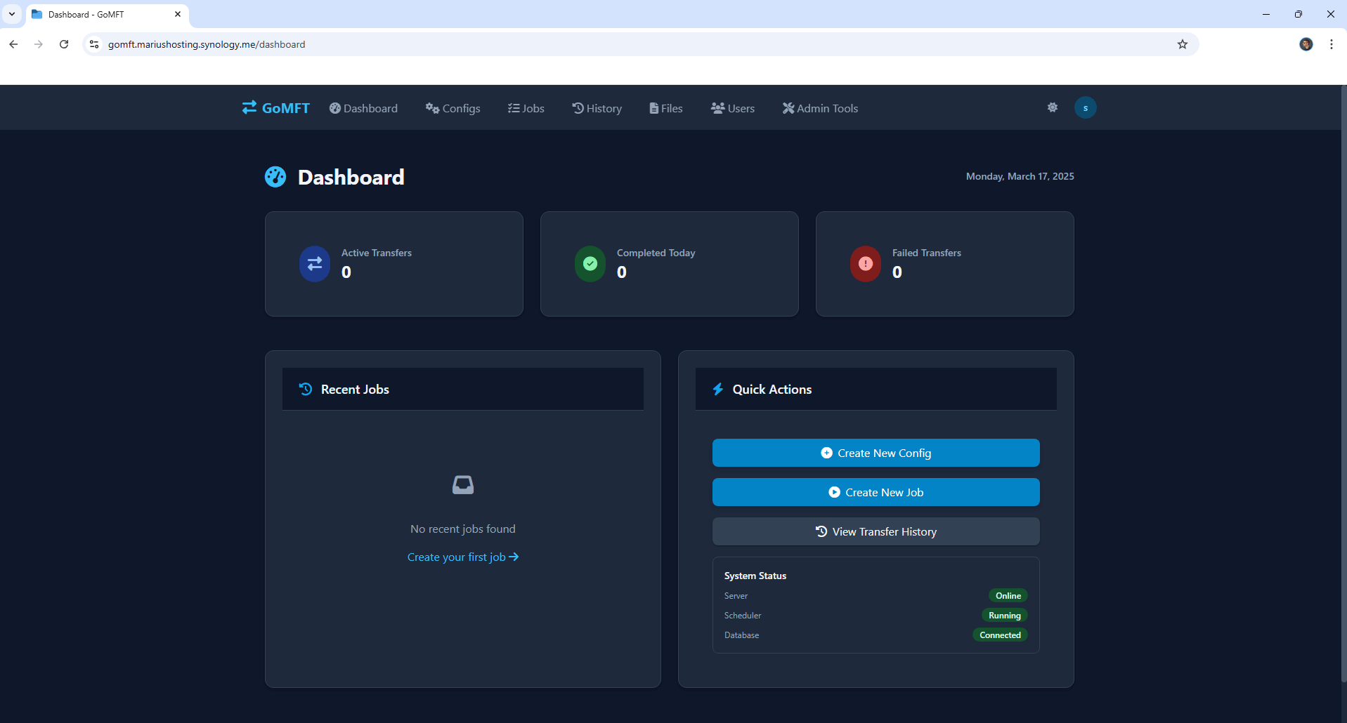 GoMFT Synology NAS Set up 18