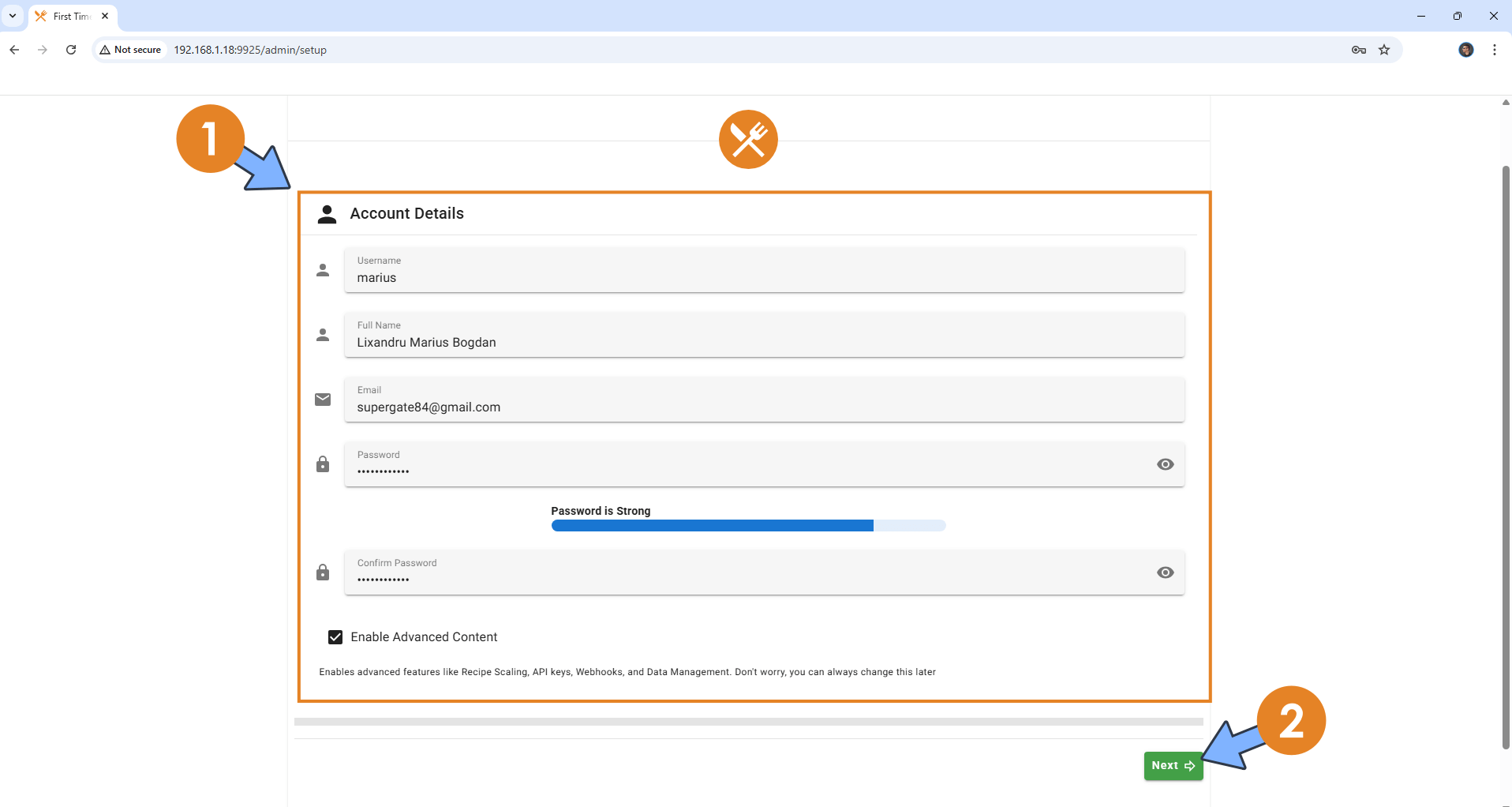 Mealie v2 Synology NAS Set up 6 new2 2026
