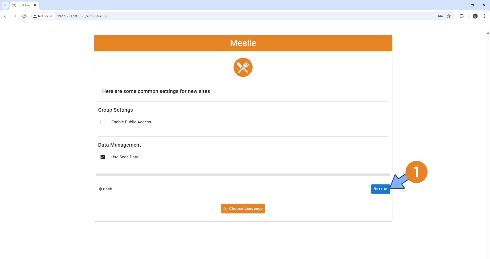 Mealie v2 Synology NAS Set up 7 new2 2026