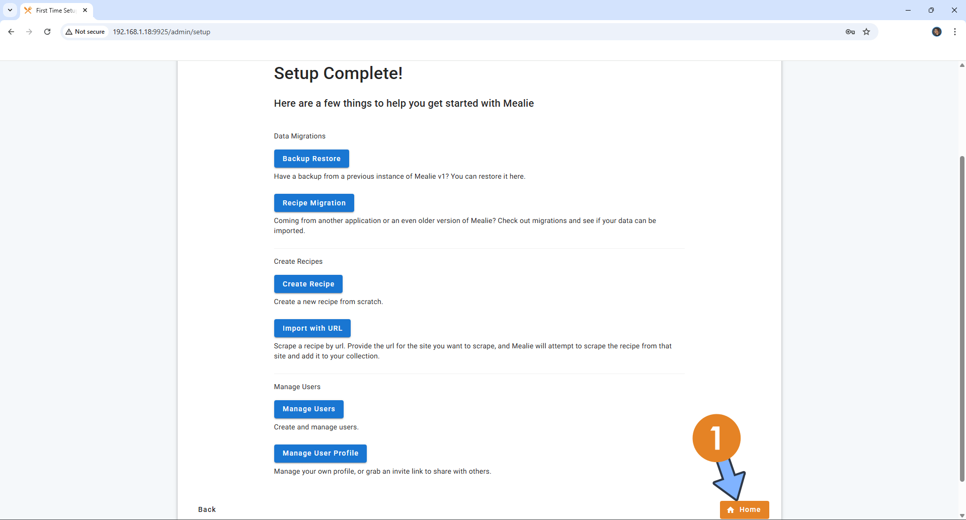 Mealie v3 Synology NAS Set up 8 new 2026