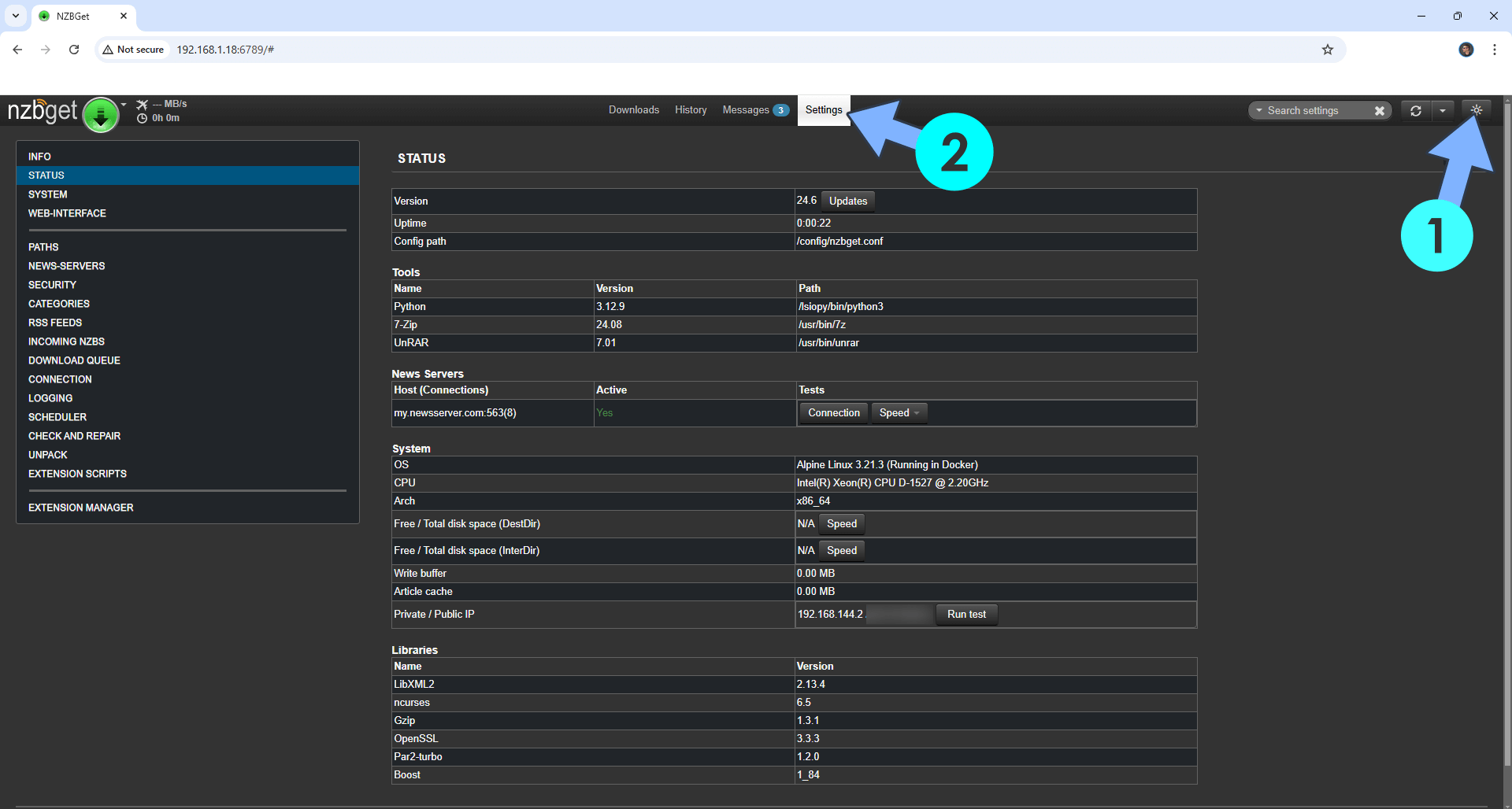 NZBGet Synology NAS Set up 7