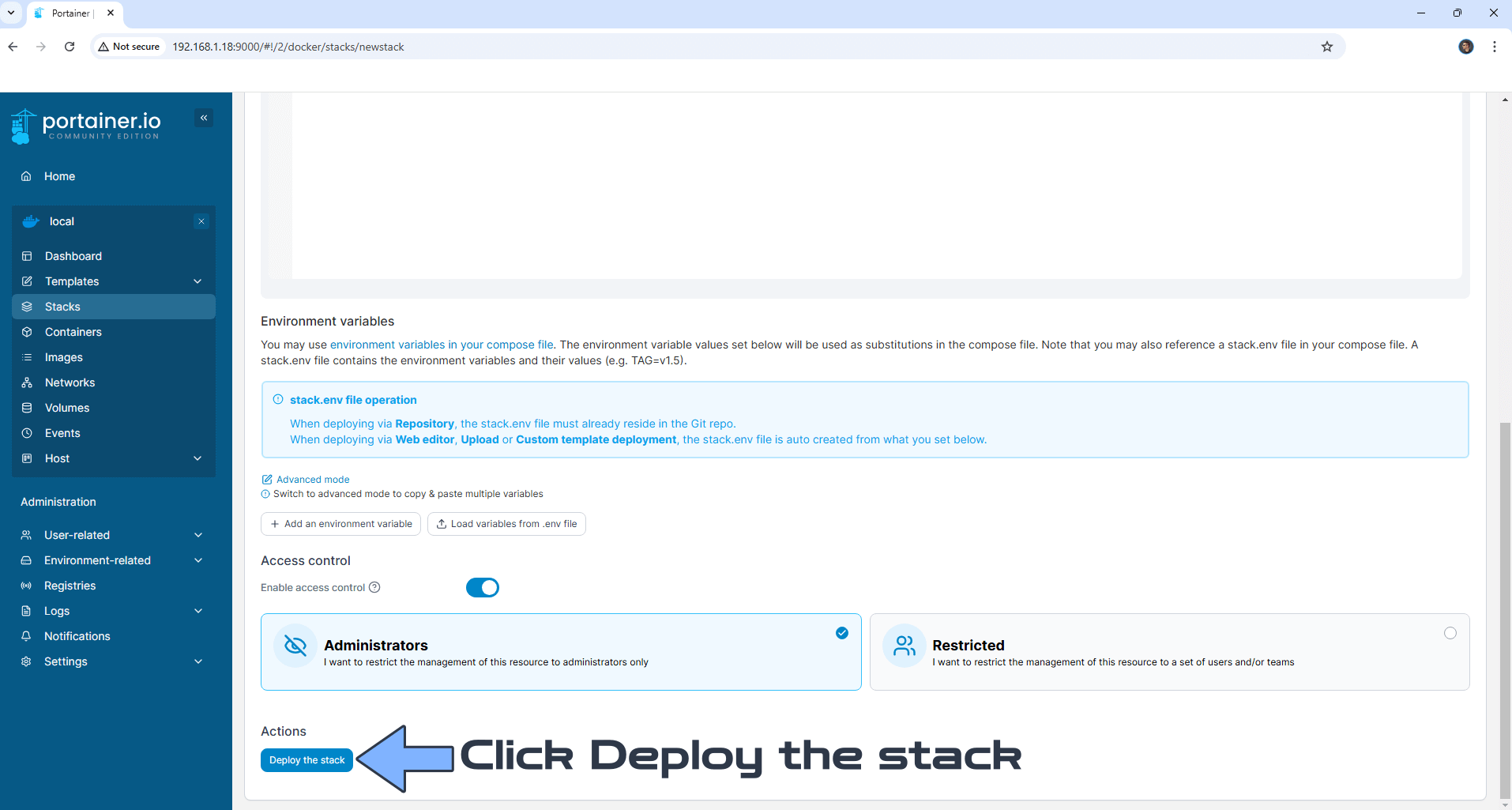 OmniTools Synology NAS Set up 2