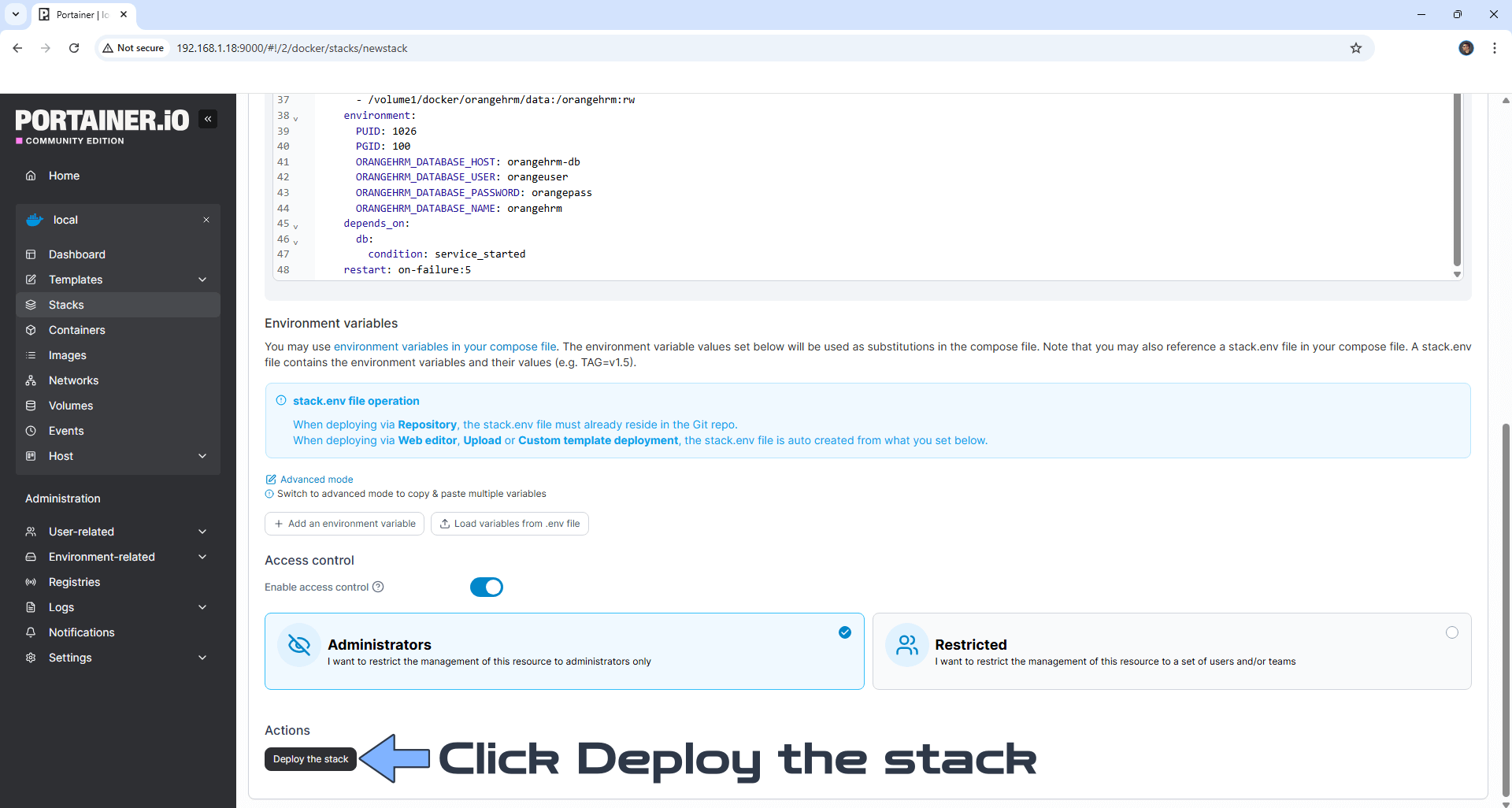 OrangeHRM Synology NAS Set up 5 new 2026