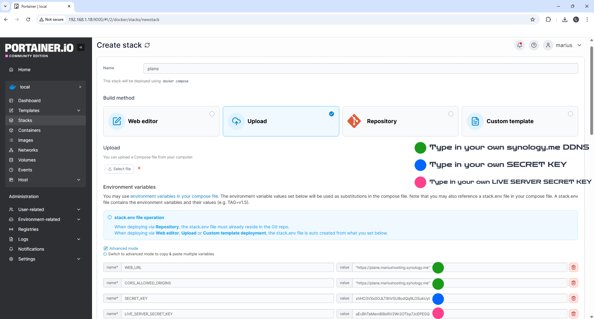 Plane Synology NAS Set up 10 new 2028