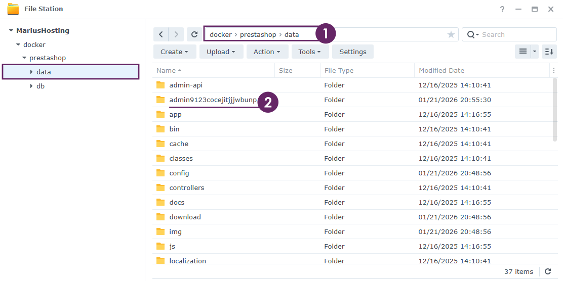 PrestaShop Synology NAS Set up 23 new 2030