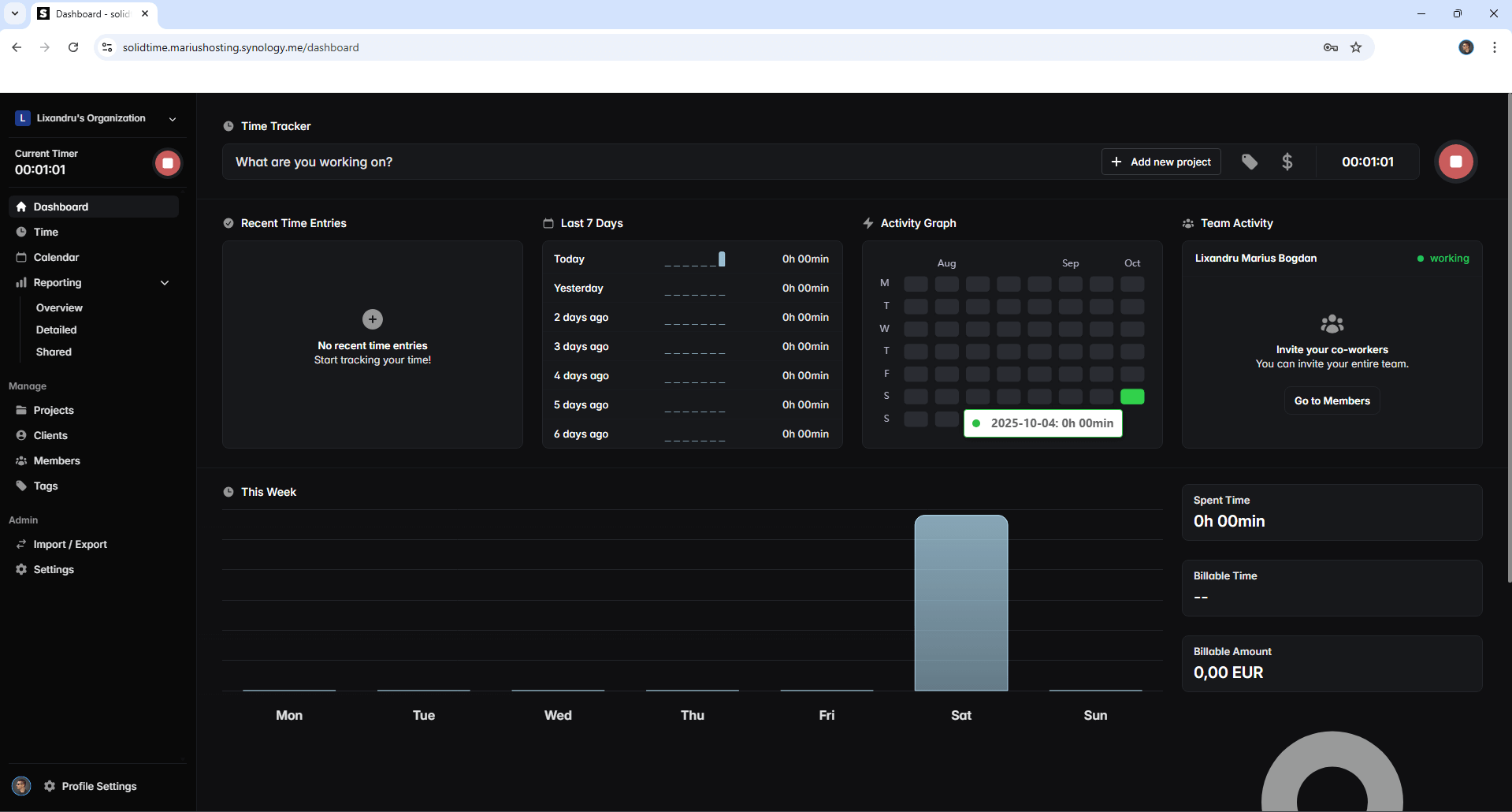 Solidtime Synology NAS Set up 32 new 2026
