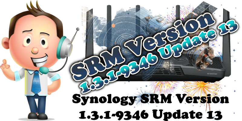 Synology SRM Version 1.3.1-9346 Update 13