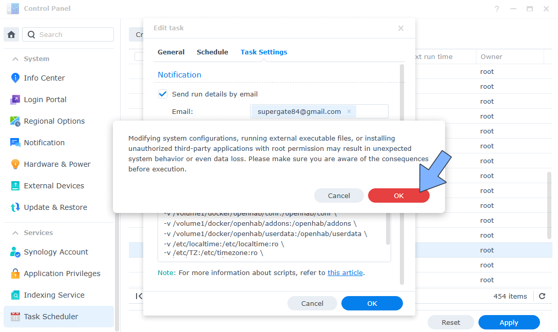 openHAB Synology NAS Set up 5 new 2029