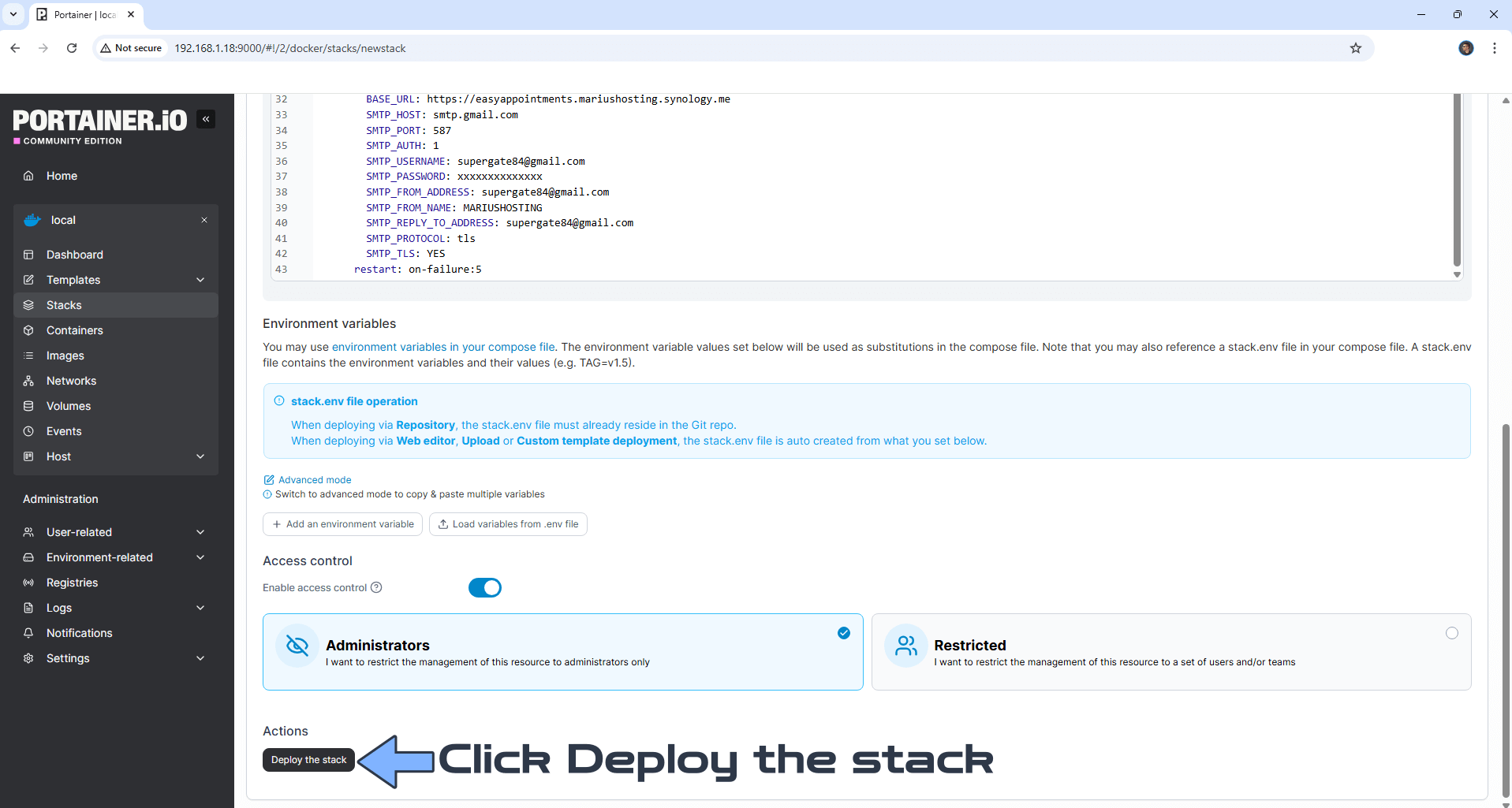 Easy Appointments Synology NAS Set up 8 new 2026