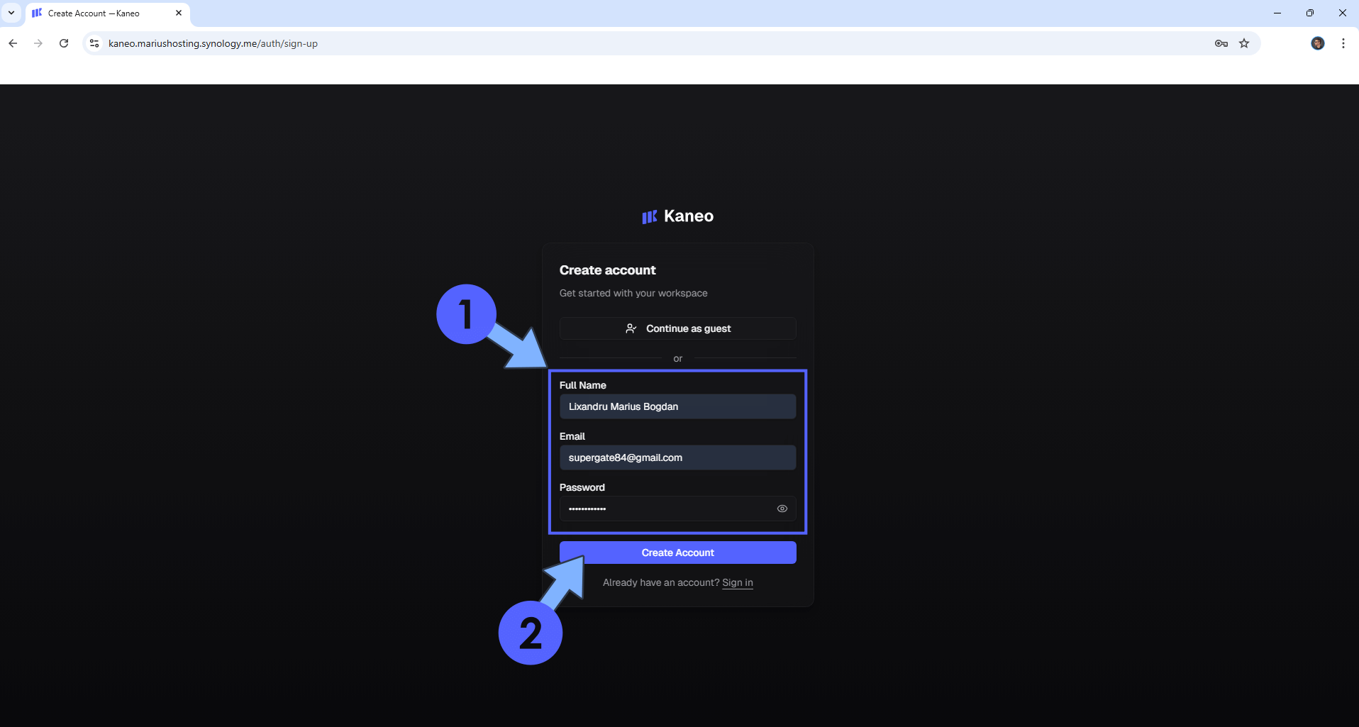 Kaneo Synology NAS Set up 13 new 2027