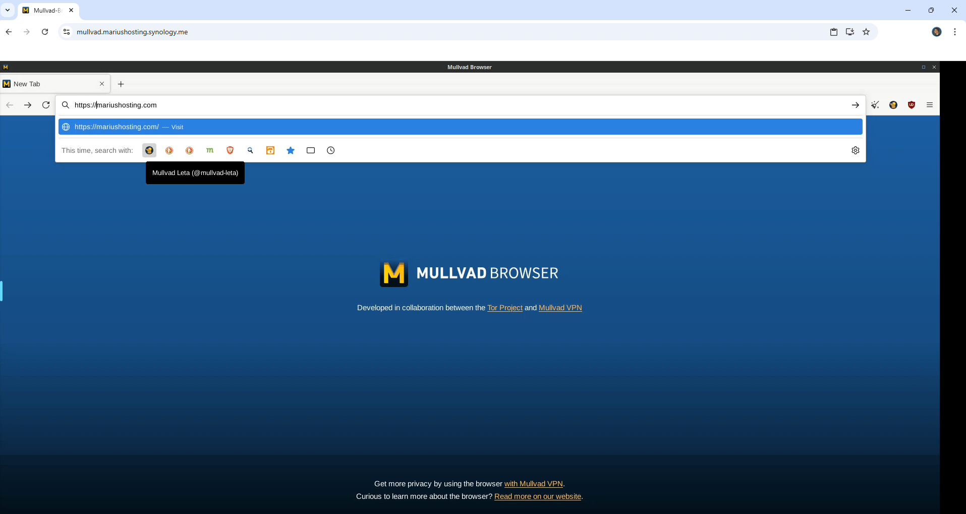 Mullvad-Browser Synology NAS Set up 11 new 2026