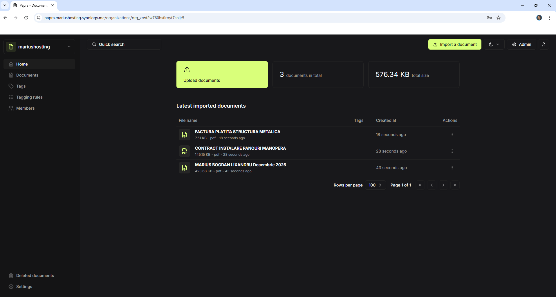 Papra Synology NAS Set up 15 new 2027