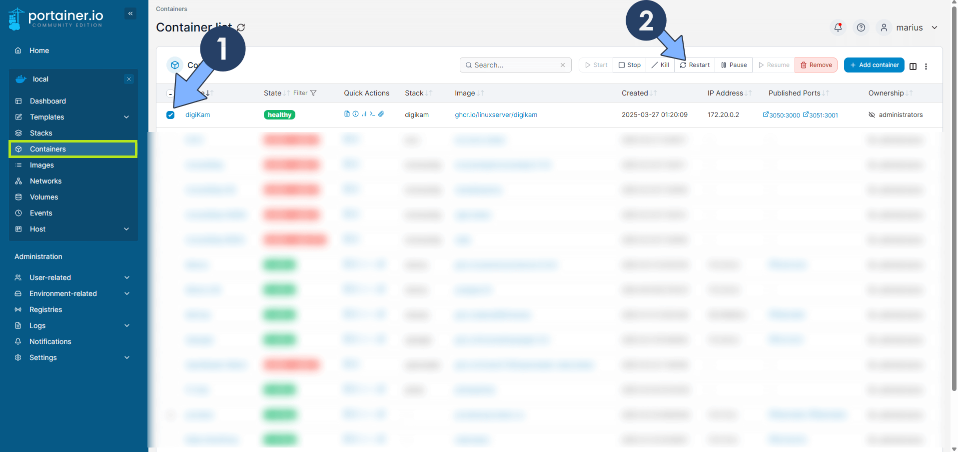 Synology Install digiKam with Portainer 21 new 2026