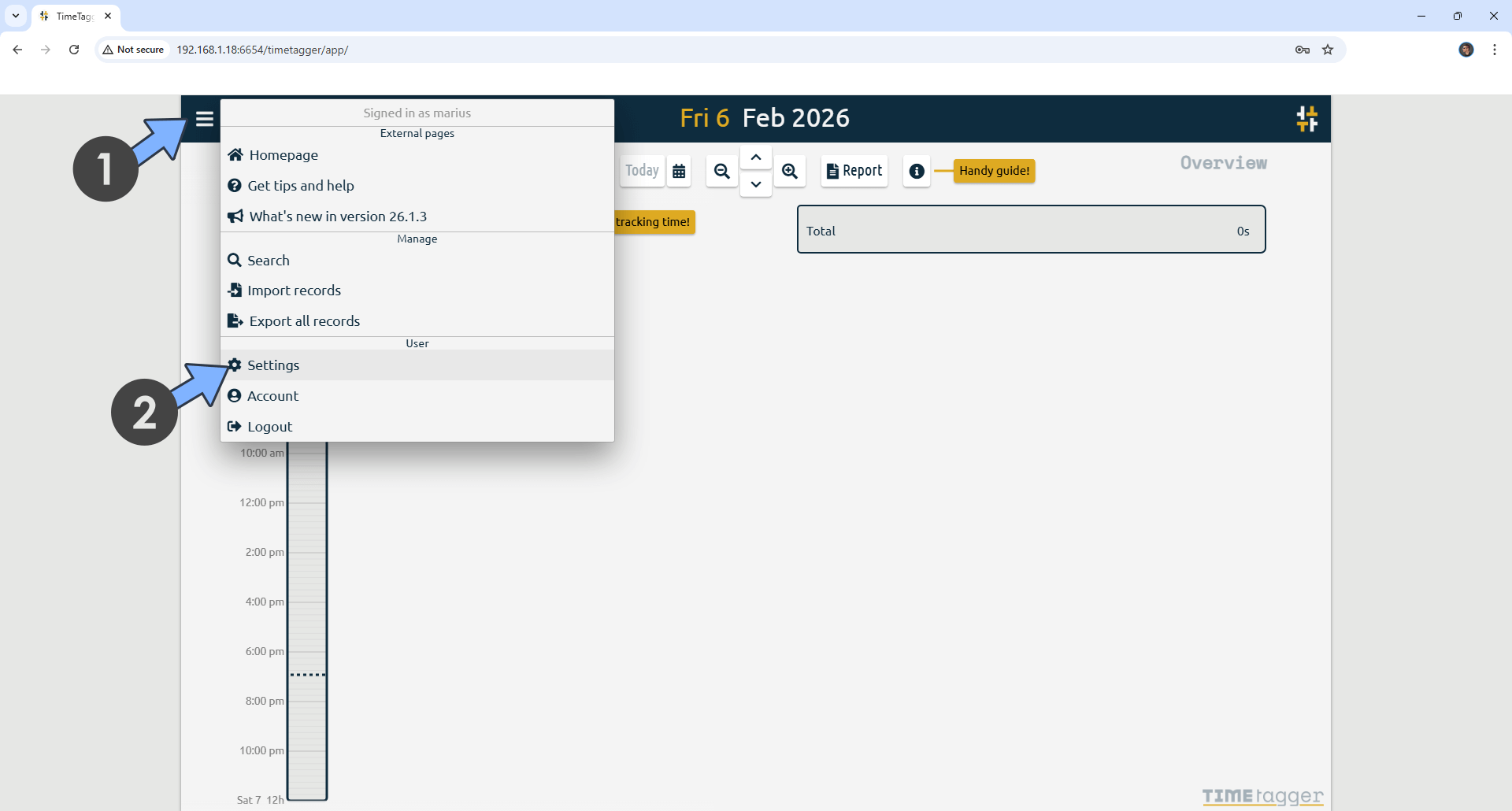 TimeTagger Synology NAS Portainer Set up 5new 2026