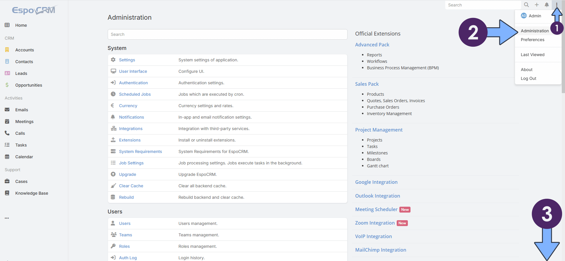 1 EspoCRM Synology NAS Set up Email Notification